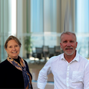 Marilyn Bota and Bob Huebner, President and CEO, Bluestone Process Dynamics