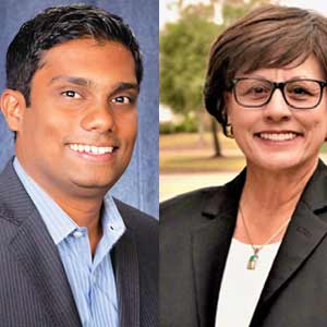 Prashant Kumar, President and CEO and Mary Carrido Founder, MLC and Associates