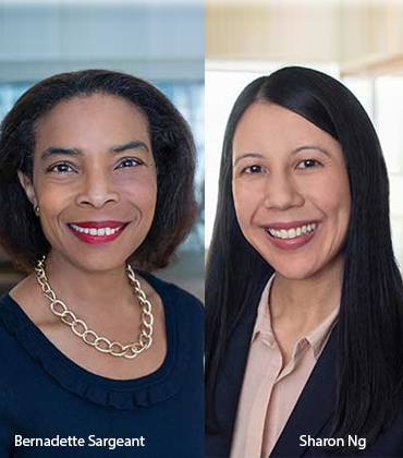 Bernadette Sargeant and Sharon Ng